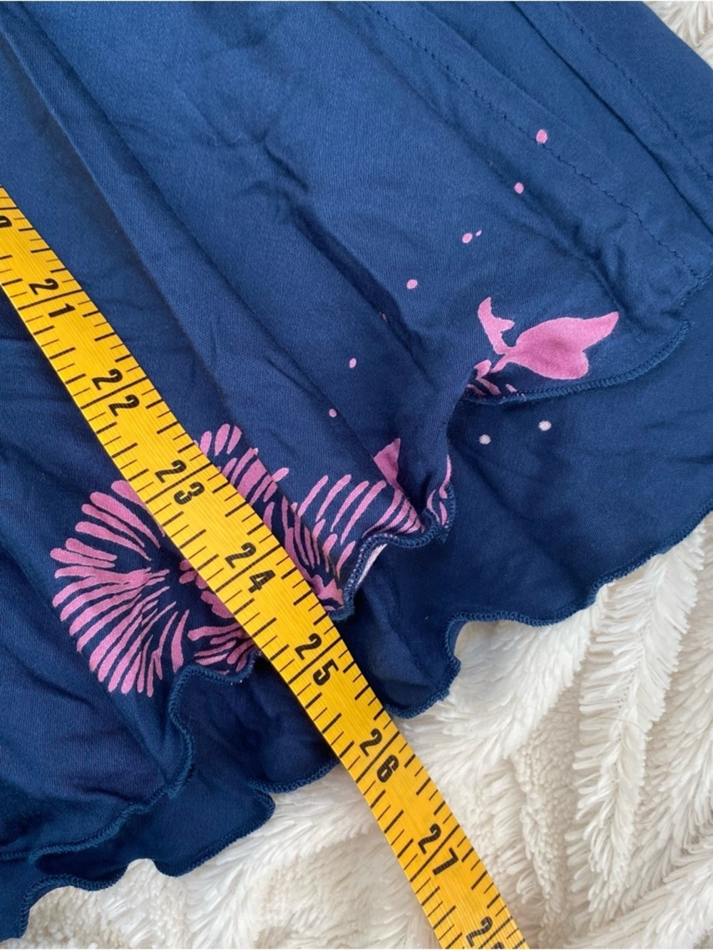 NWT O'Neill floral ruffle midi skirt navy/pink Sz M - Picture 8 of 8